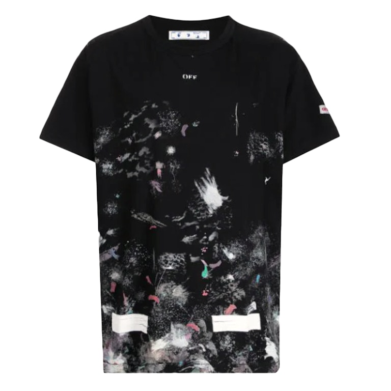 Pre-owned Off-white Galaxy Brushed T-shirt Black