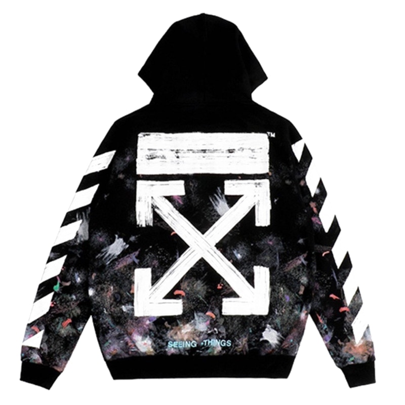 Off white galaxy outlet hoodie fake