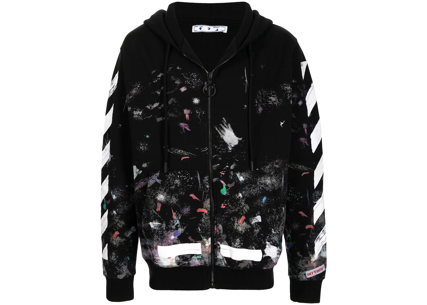 Playful Gå ud kollidere Off-White Galaxy Brushed Zip Up Hoodie Black - SS21 - US
