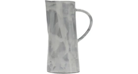 Off-White Glossy Taupe Ceramic Jug