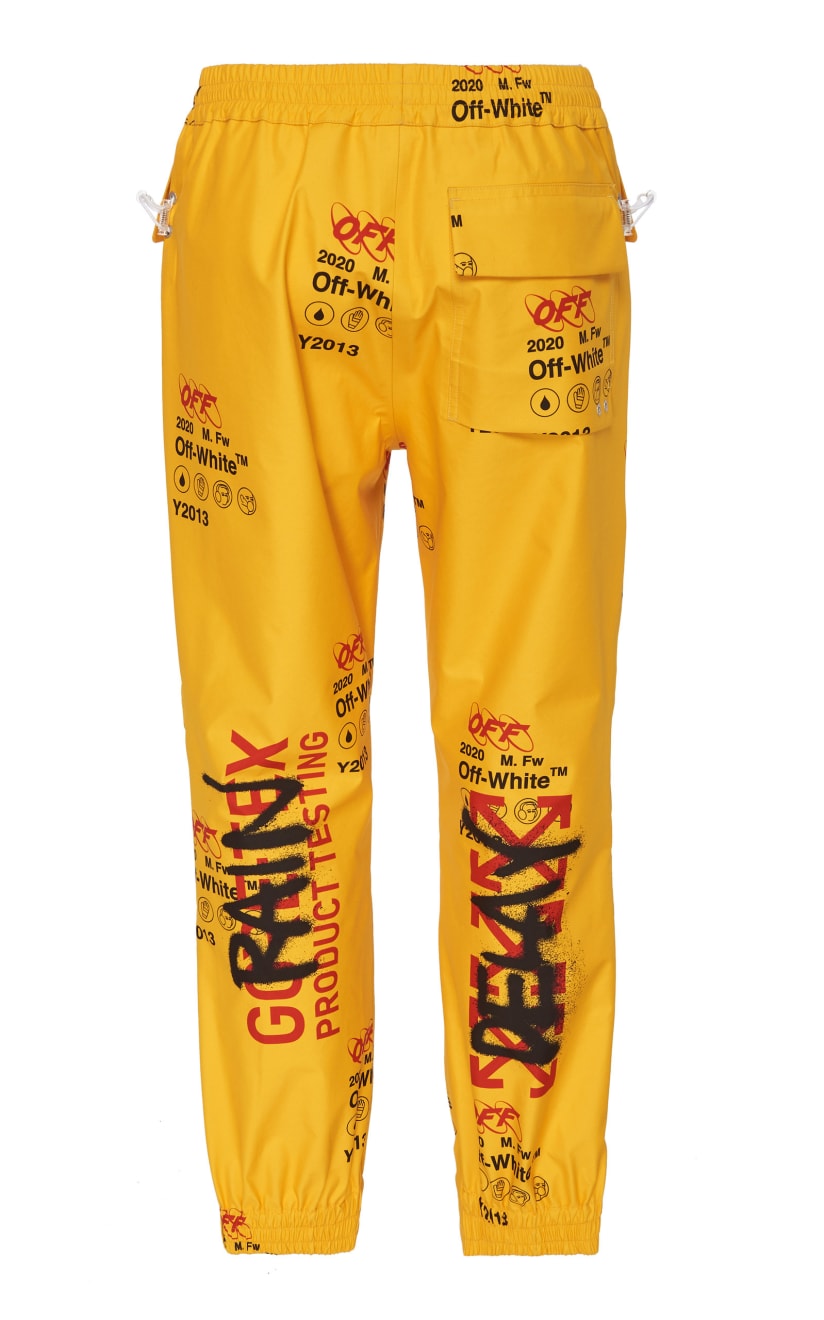 Buy Off-White Stripe Track Pants 'Neon Yellow' - OMCA090S19D160016200 |  GOAT SA