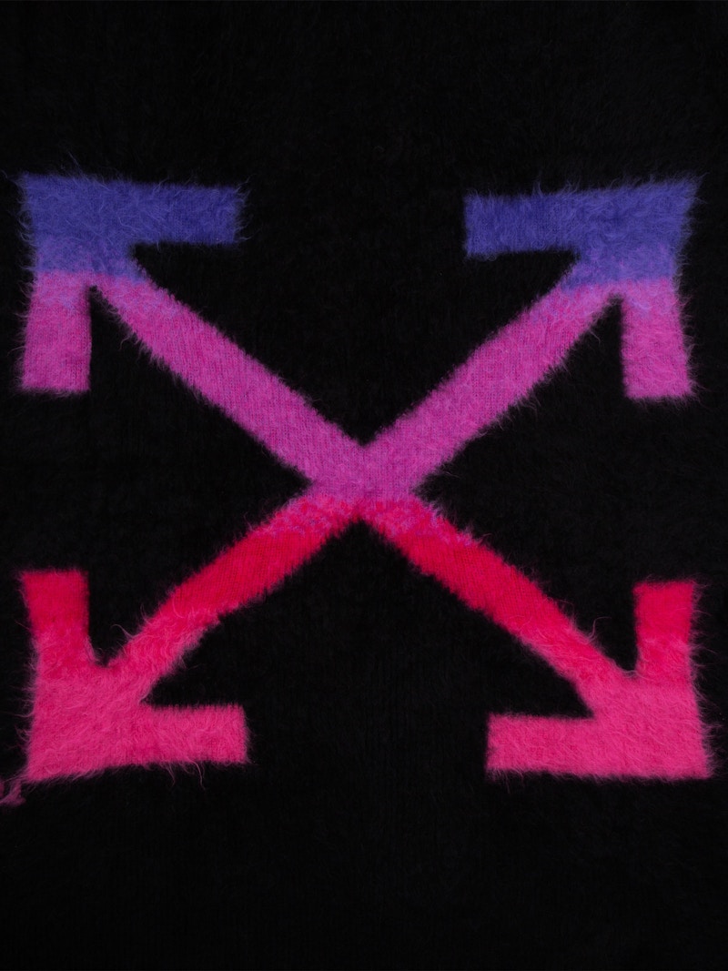 Pre-owned Off-white Offwhite Gradient Blanket In Black/fucsia/fluo