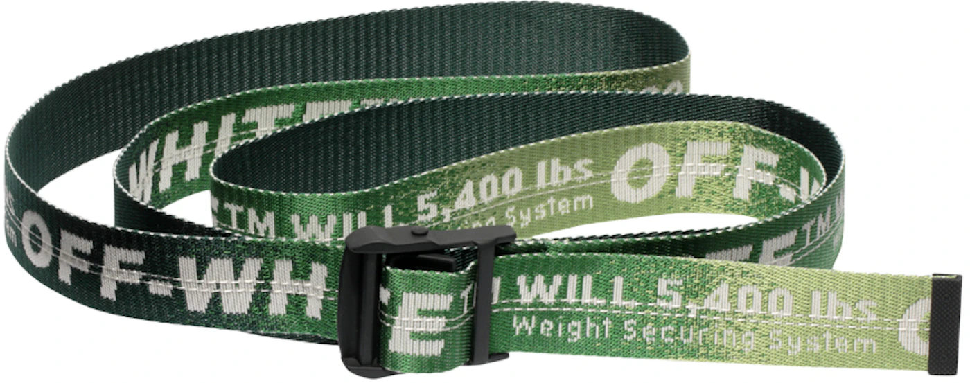 Off-White Classic Industrial Belt (FW21) Green/Black – Upper Level 916