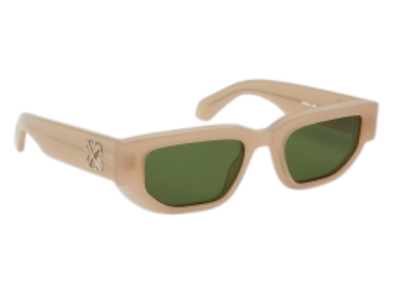 Pre-owned Off-white Offwhite Greeley Sunglasses In Beige Green (oeri115s24pla0011755/fr)