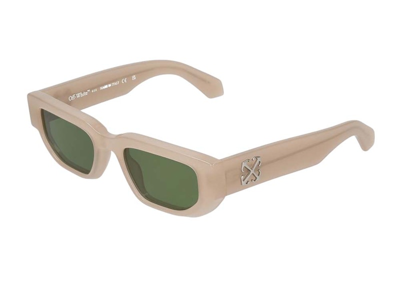 Pre-owned Off-white Offwhite Greeley Sunglasses In Beige (oeri115s24pla0011755)