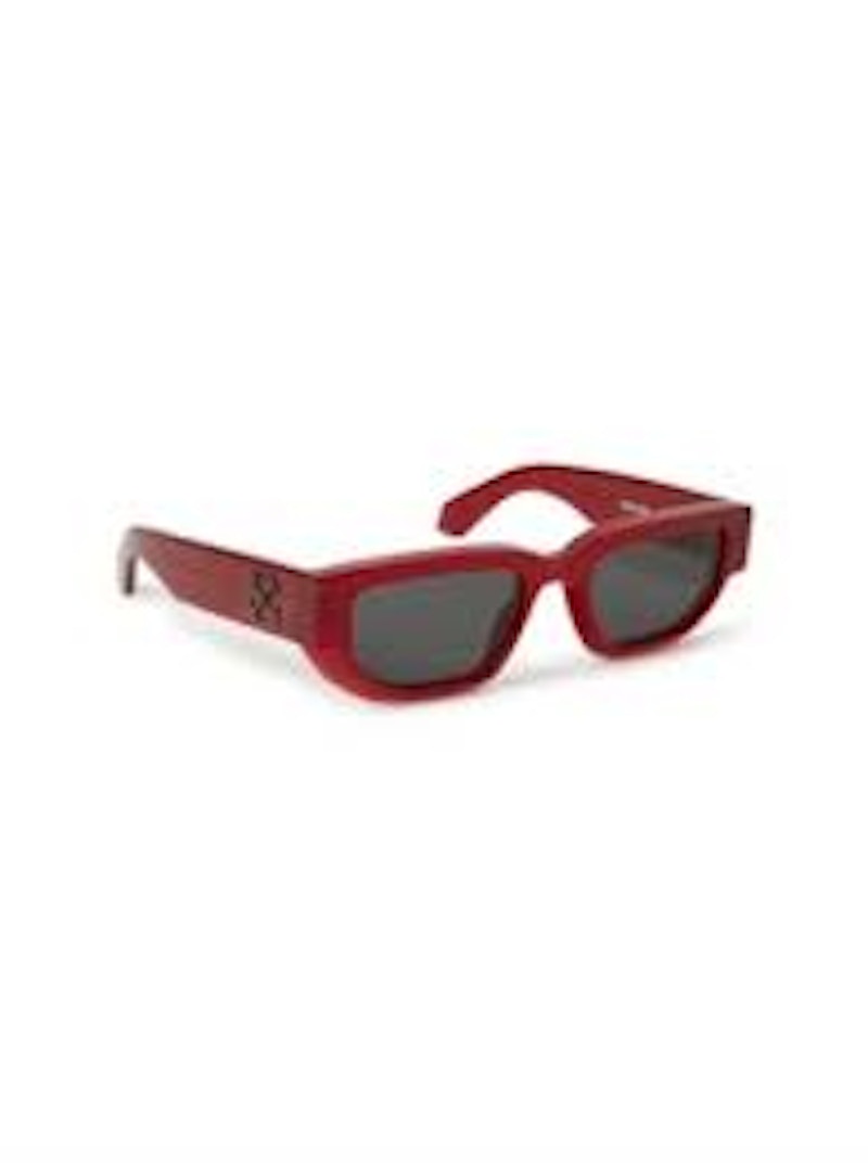 Pre-owned Off-white Offwhite Greeley Sunglasses In Burgundy/dark Grey (oeri115s24pla0012807/fr)
