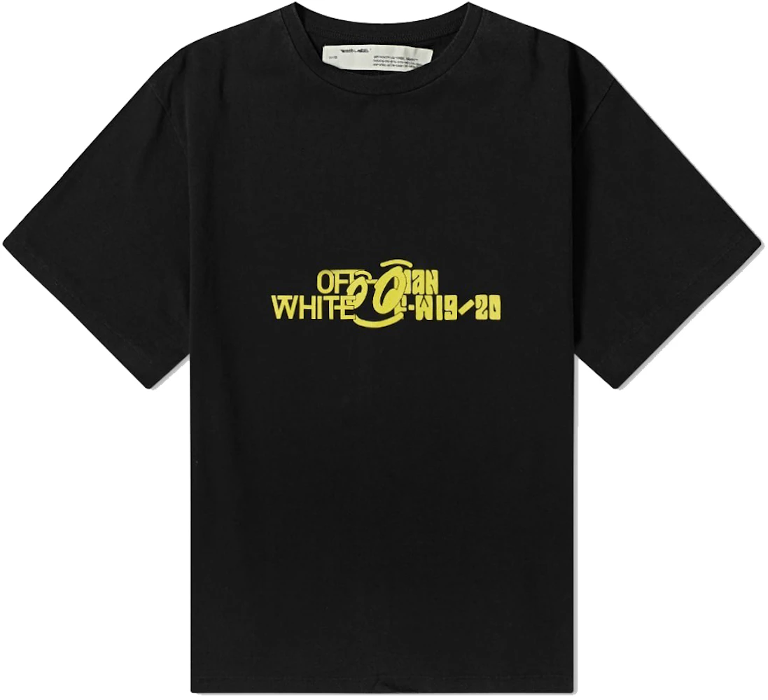 Myre Baron Vil OFF-WHITE Halftone T-Shirt Black/Yellow - FW19 Men's - US