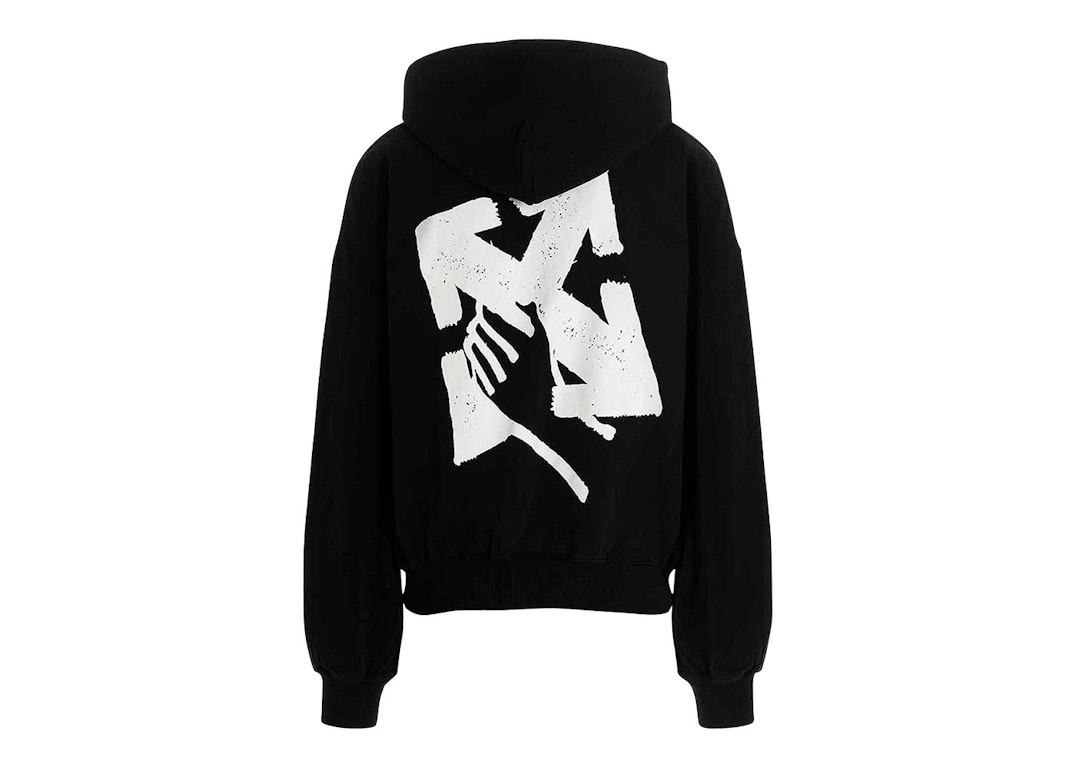 Pre-owned Off-white Hand Arrow Boxy Hoodie Black/white