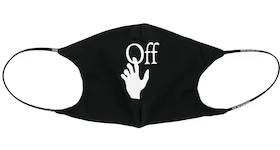 OFF-WHITE Hand Logo Face Mask Black/White