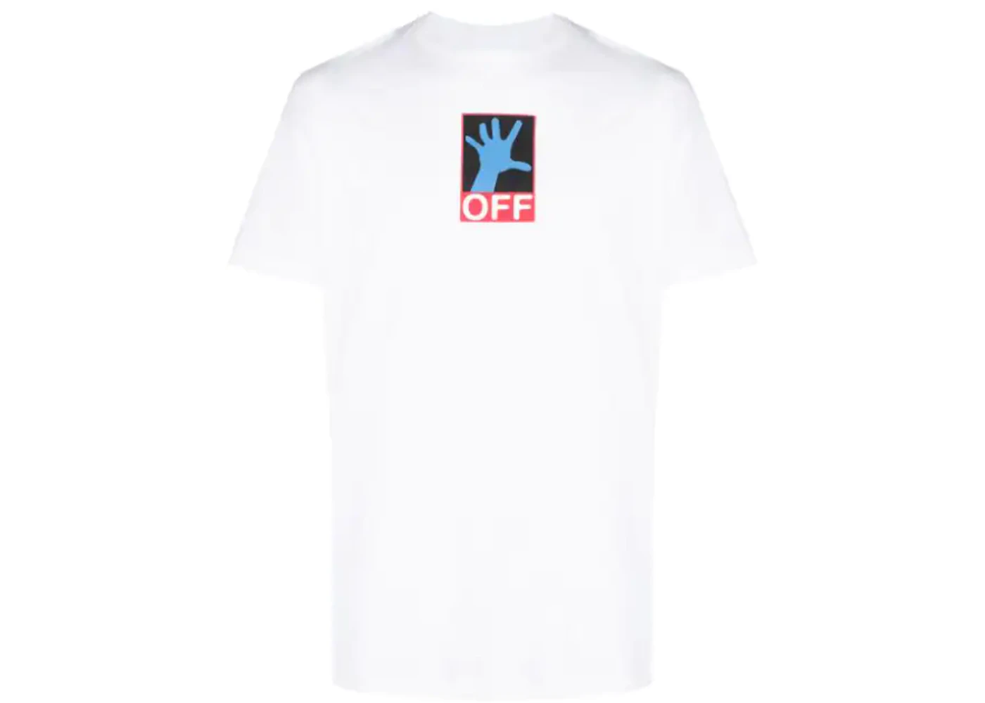 OFF-WHITE Hand Off Swimming Man T-shirt White/Blue Men's - SS21 - US