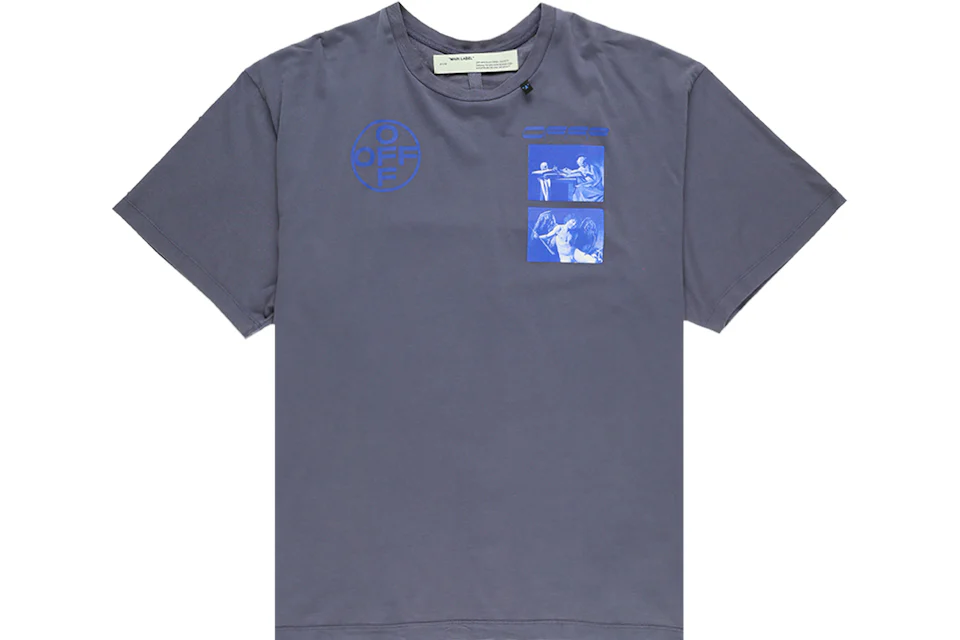 OFF WHITE Hardcore Caravaggio OS Tee Blue Indigo Men s GB