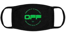 OFF-WHITE Harry The Bunny Face Mask Black/Brilliant Green
