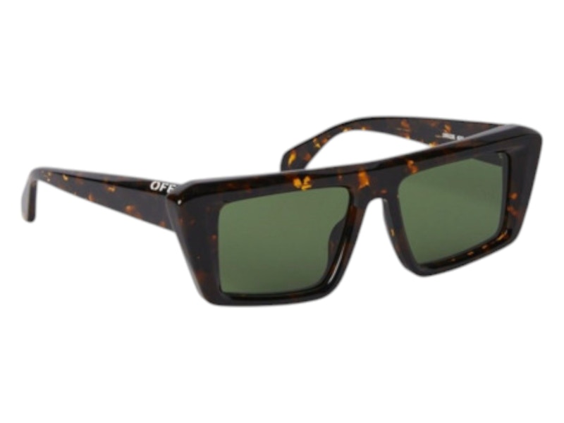 Pre-owned Off-white Offwhite Hartford Sunglasses In Havana Green (oeri13kf24pla0016055/fr)