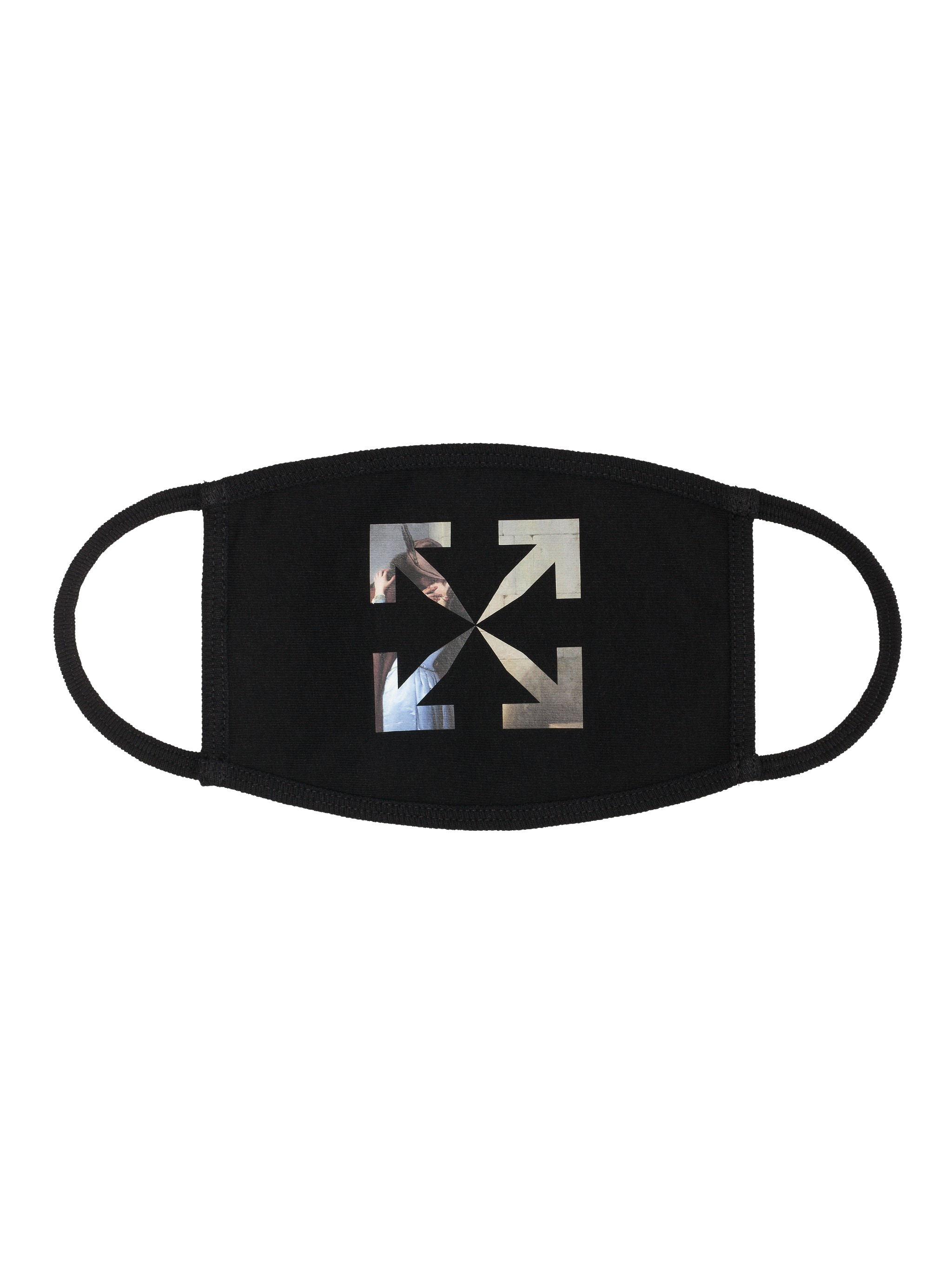 OFF-WHITE 3D Crossed Off Face Mask Neon Green