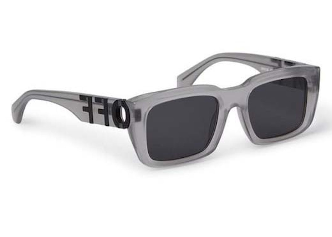 Pre-owned Off-white Hays Sunglasses Grey (oeri125s24pla0010907)