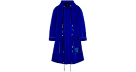 OFF-WHITE Hooded Parka Coat Cobalt Blue