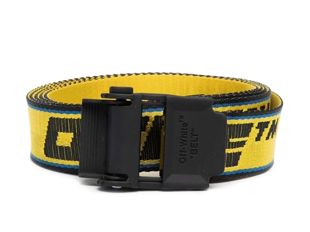 Pre-owned Off-white Hybrid Industrial Belt Yellow/polyamide