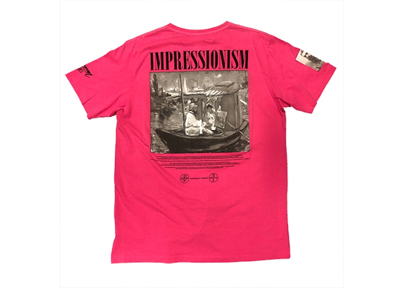 Off white 2025 impressionism tee pink