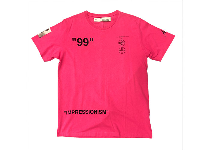 OFF WHITE Impressionism Boat Tee Pink Men s US