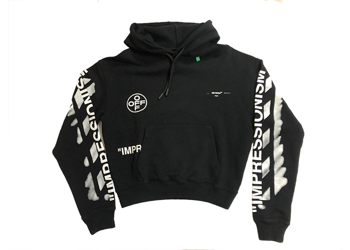 Off white impressionism online hoodie black