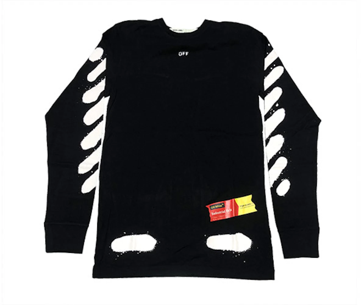 Off-White Incomplete Spray Paint Tee Black