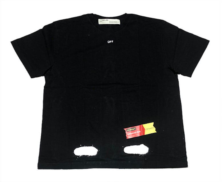 Off-White Incomplete Spray Paint Tee Black