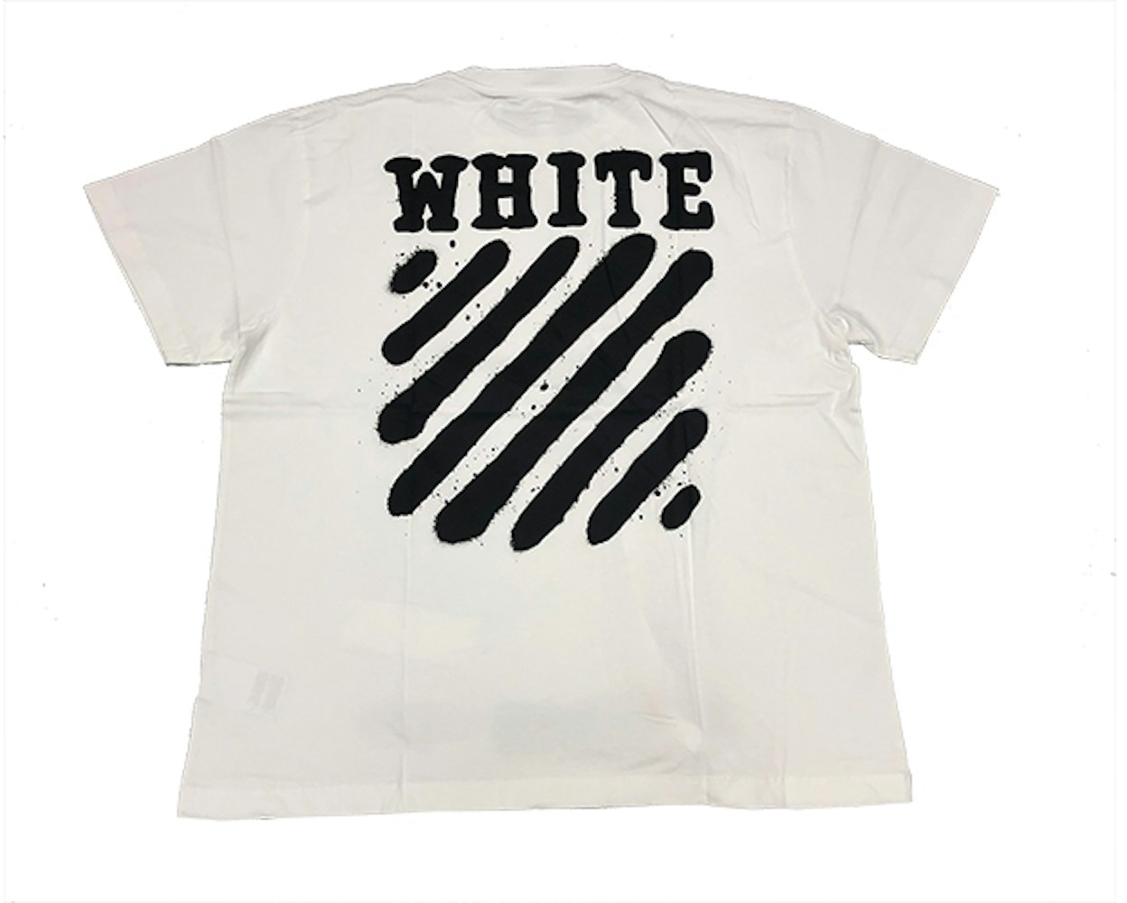 OFF-WHITE Incomplete Spray Paint Tee White