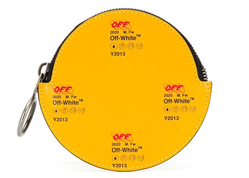 OFF-WHITE Pochette à monnaie Indus YO13 Jaune
