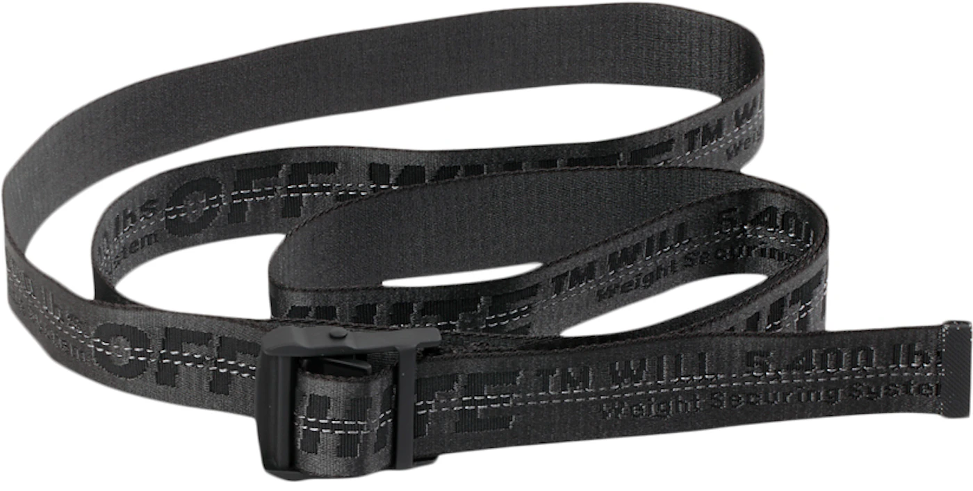 Off-White c/o Virgil Abloh Tm Industrial Logo Belt 3 Cm in Black