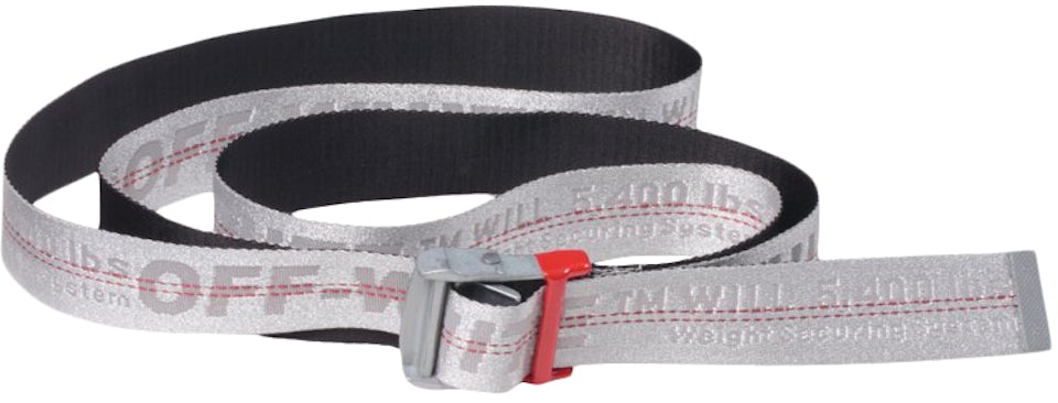 OFF-WHITE: Off White leather belt - Grey