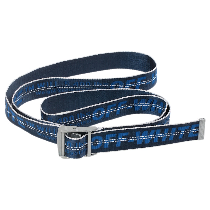 blue offwhite belt