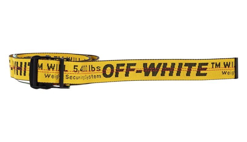 off-white オフホワイト インダストリアルベルト ストラップ 黄色 オフホワイト インダストリアル ベルト イエロー/ブラック