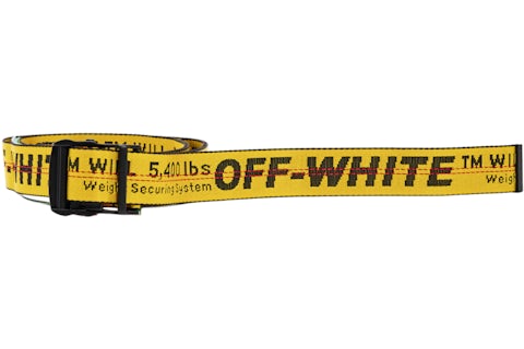 OFF-WHITE Industrial Belt Yellow/Black Men's SS19 US