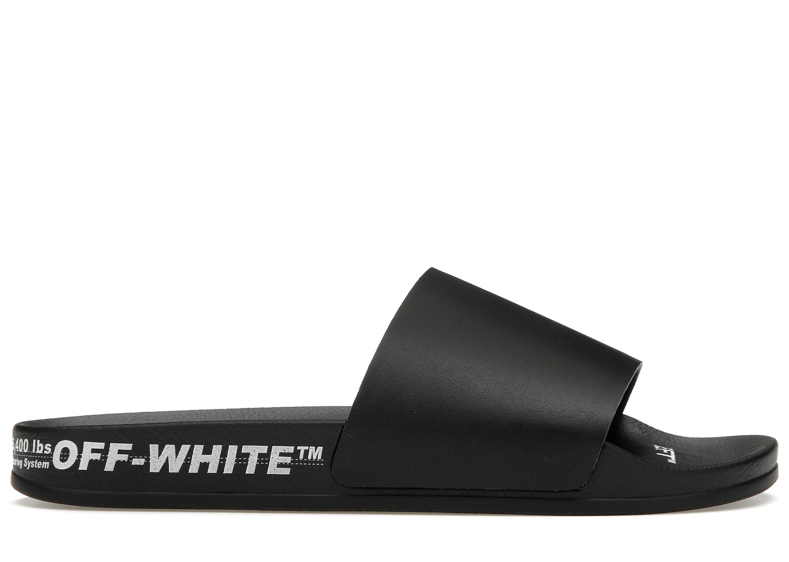OFF-WHITE Pool Slides Black White (Women's) (SS22)