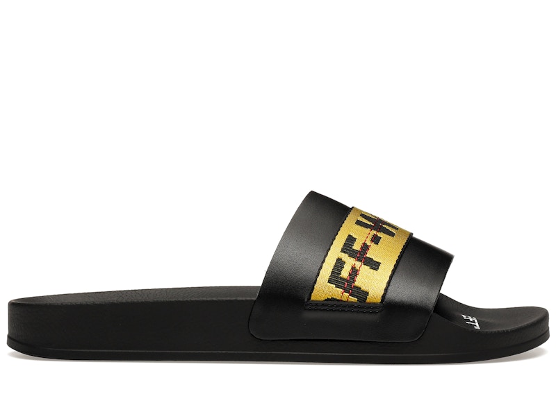 OFF-WHITE Industrial Belt Slides Black Yellow Men's