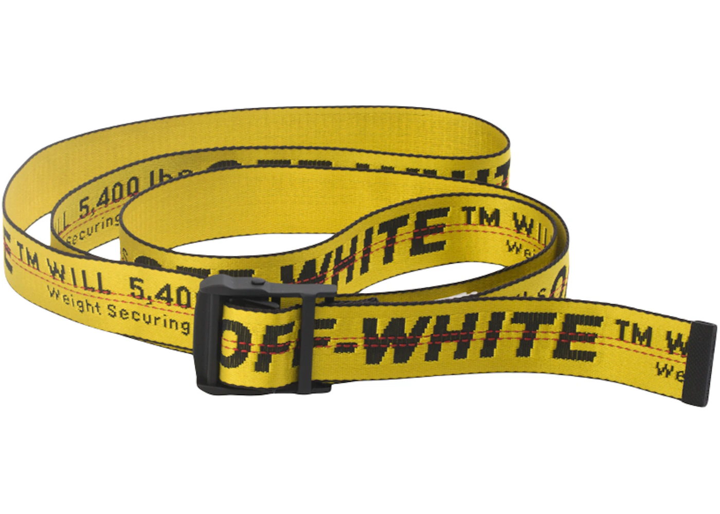 experimental Cariñoso Calibre OFF-WHITE Industrial Belt Yellow/Black - SS19 Hombre - MX