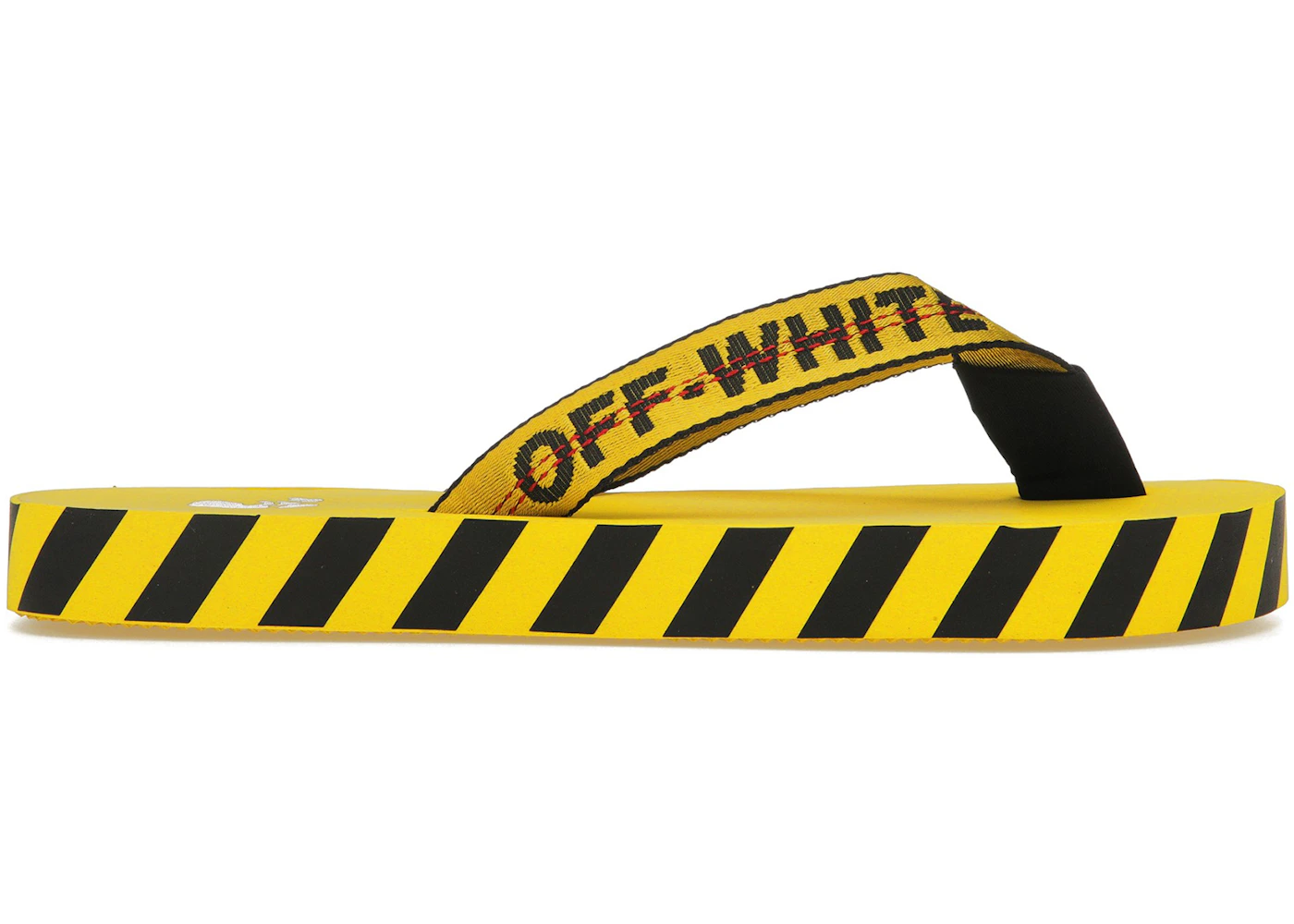 OFF-WHITE Industrial Flip Flops Yellow SS21 Men's - OMIC002R21MAT0021810 - US