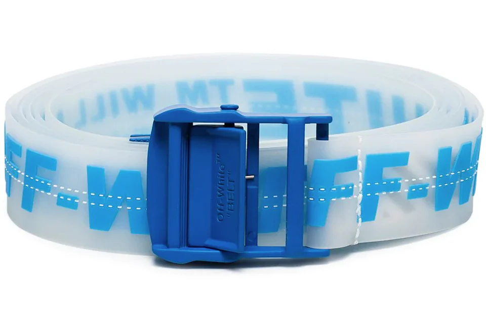 OFF WHITE Industrial Logo Belt Blue