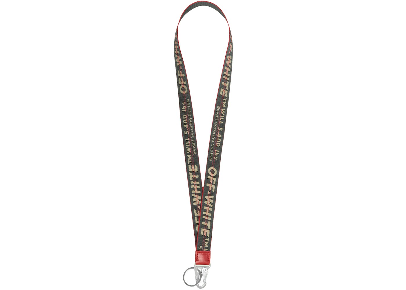 Off White Industrial Neck Keychain Anthracite Anthracite Fw19 Off White Industrial Neck Keychain Anthracite Anthracite Fw19
