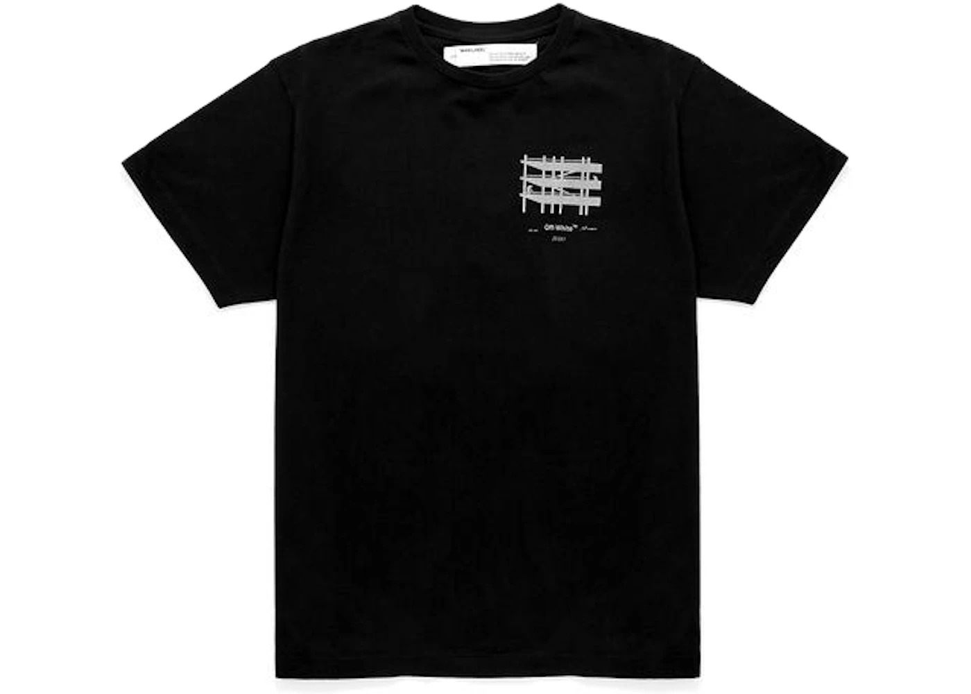 OFF-WHITE Industrial T-Shirt Black/Silver Men's - FW19 - US