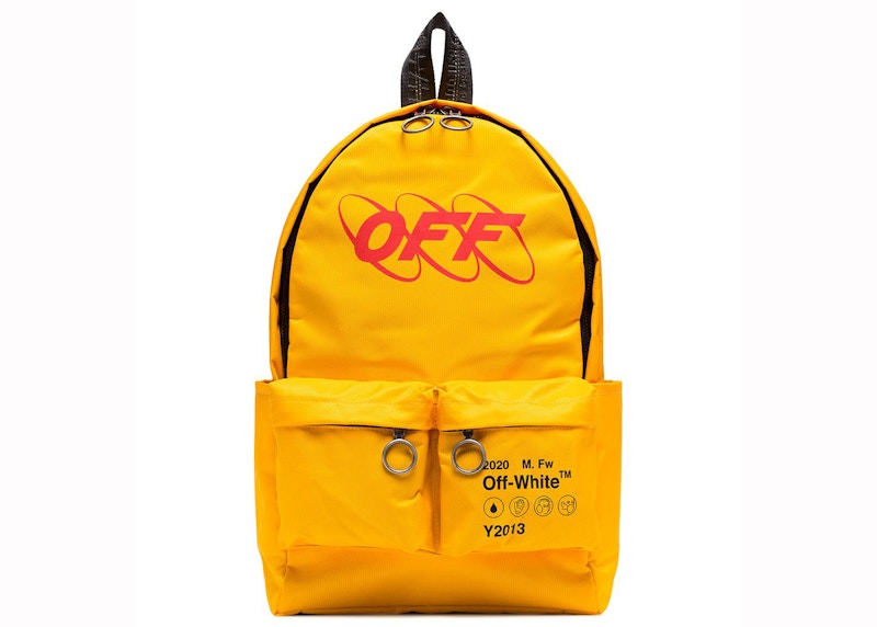 off white yellow bag