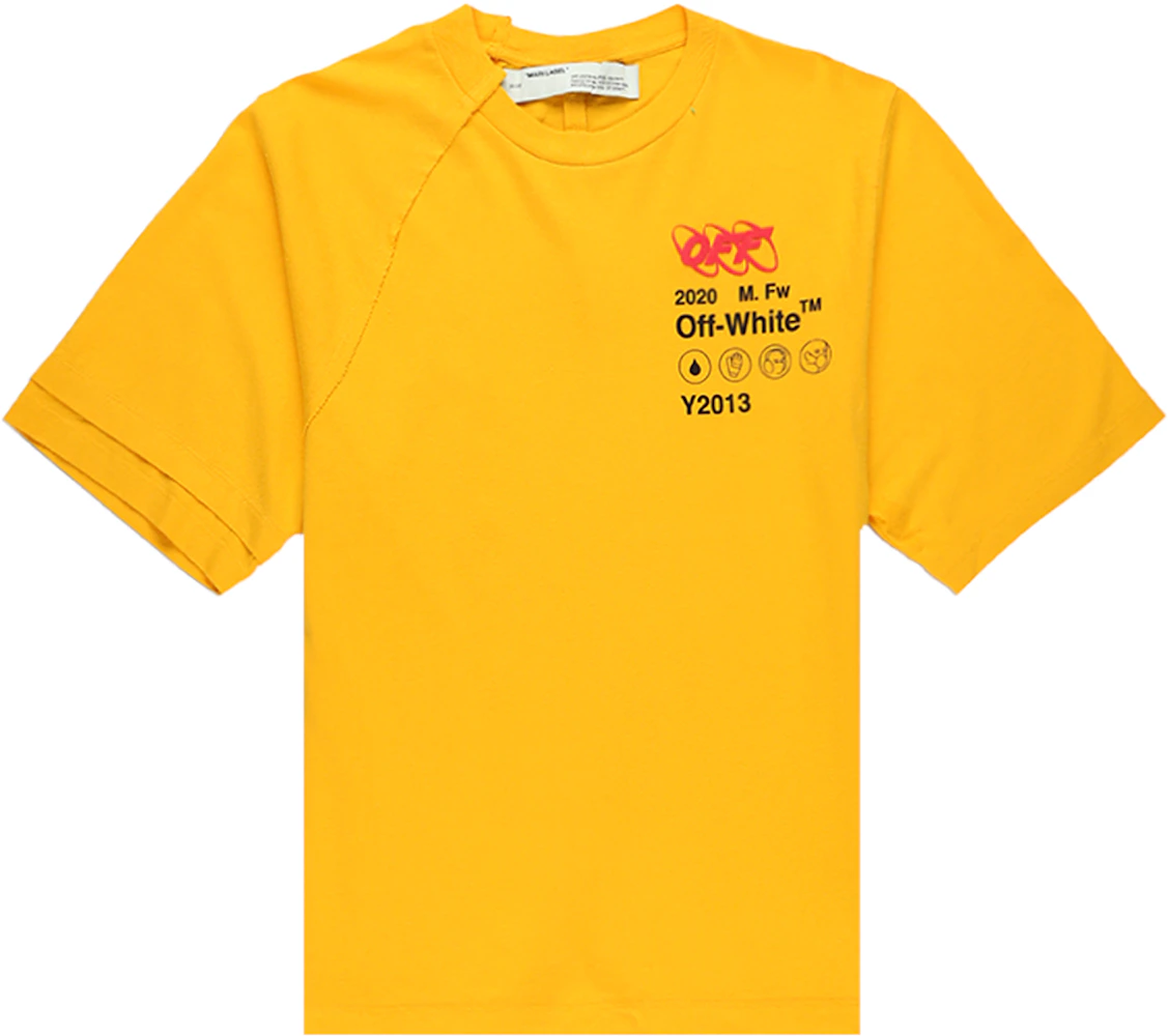 OFF-WHITE Industrial Y013 T-Shirt Yellow/Multicolor - FW19 Men's US