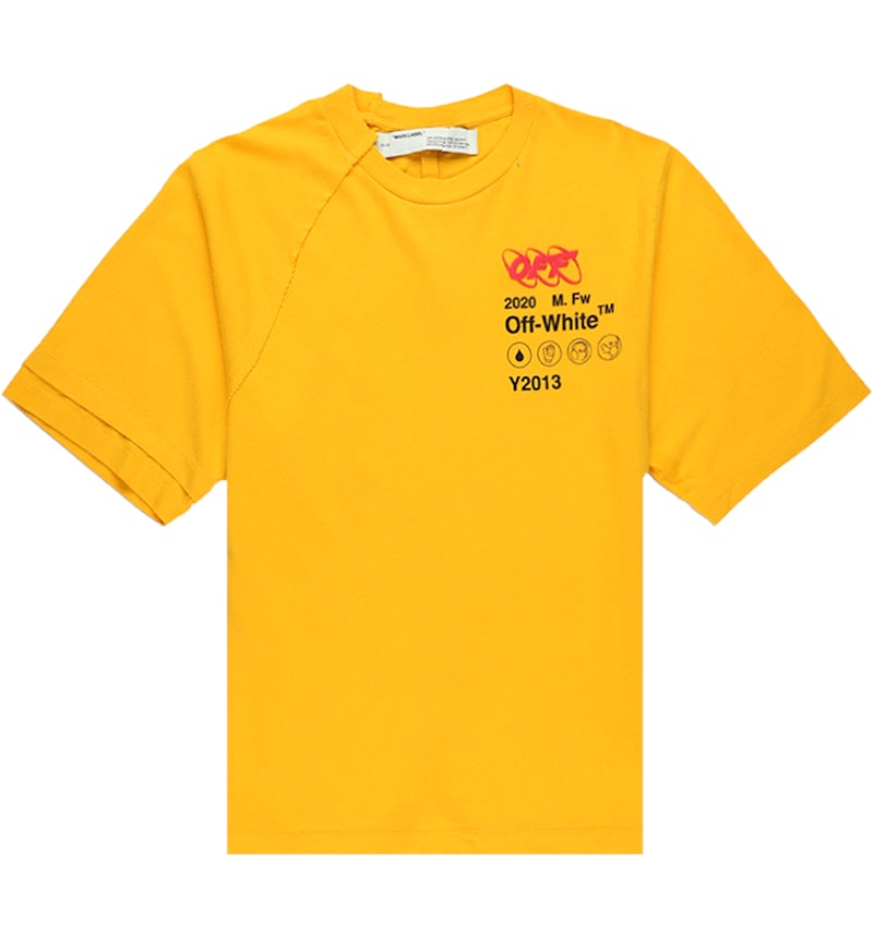 OFF WHITE Industrial Y013 T Shirt Yellow Multicolor Men s FW19 US