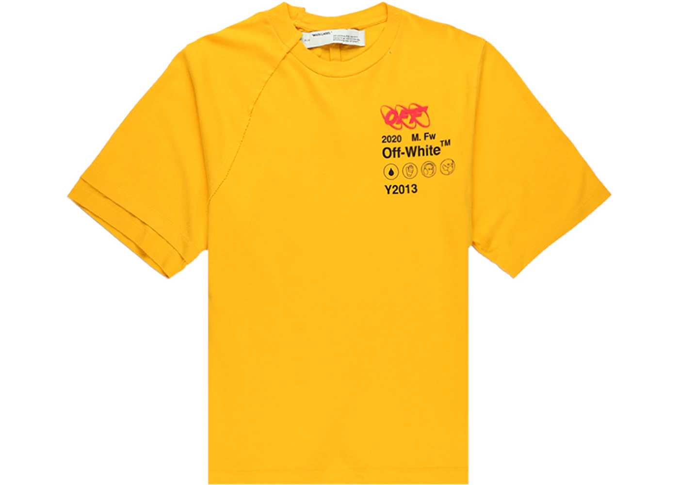 Off white yellow top outlet