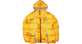 OFF-WHITE Industrial Zipped Puffer Jacket Yellow
