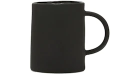 Off-White Irregular Black Matte Coffee Mug