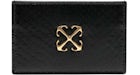 OFF-WHITE Jitney Simple Card Case Ayers Black