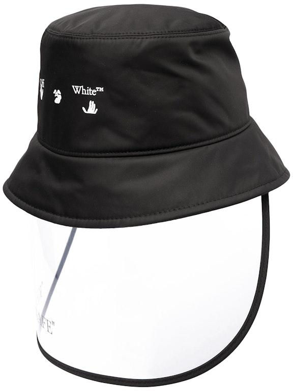 Pre-owned Off-white Keep Safe Visor Bucket Hat Black