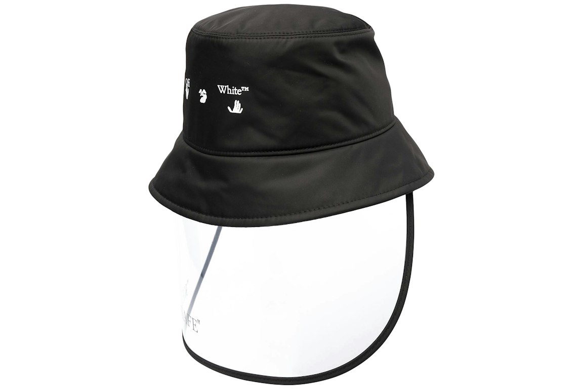 Pre-owned Off-white Keep Safe Visor Bucket Hat Black