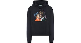 OFF-WHITE Kiss' Graphic Print Hoodie Black/Multicolor